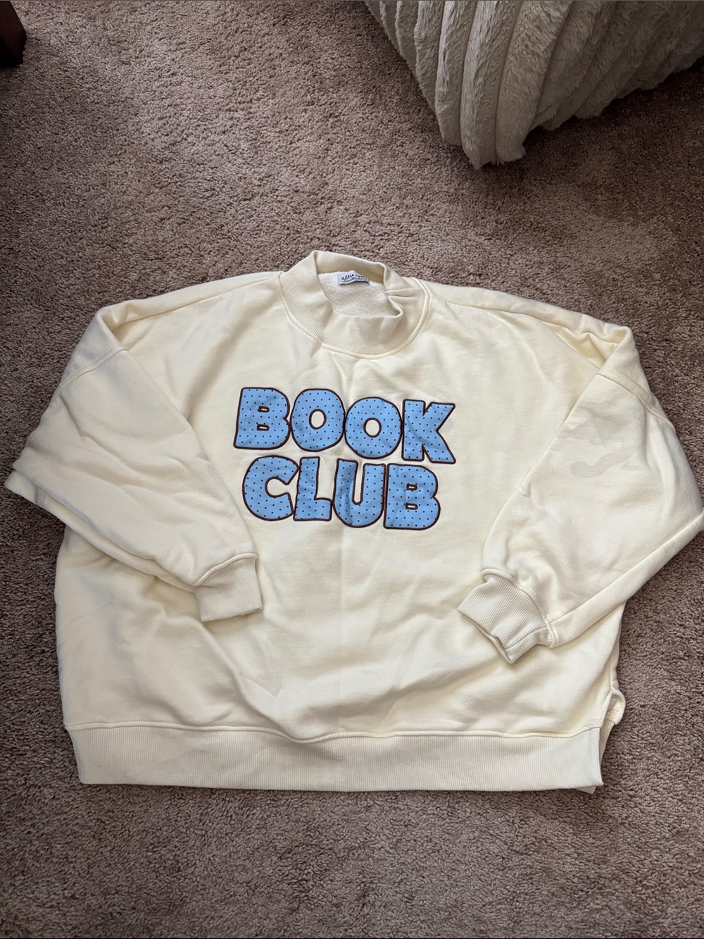 Cream "Book Club" Graphic Sweatshirt - Woman’s Crewneck